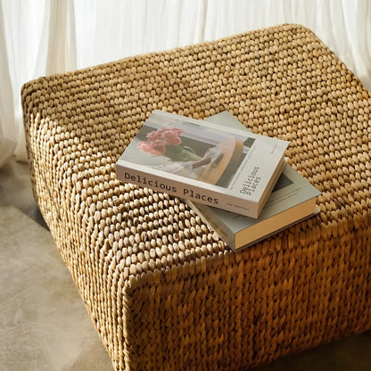 Bazar Bizar The Hyacinth Fyrkantig sittpuff M, Natur