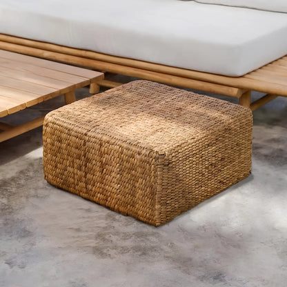 Bazar Bizar The Hyacinth Fyrkantig sittpuff M, Natur