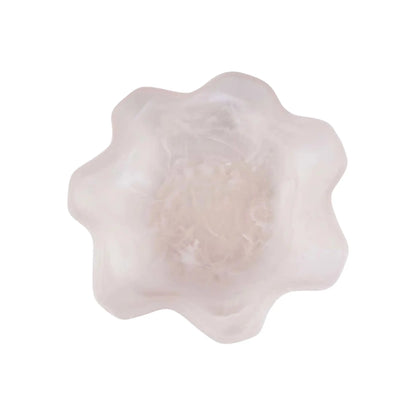 Bazar Bizar The Resin Organic Fruktskål, Rosa/Vit