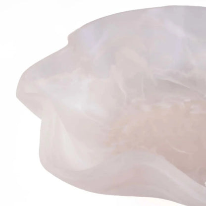 Bazar Bizar The Resin Organic Fruktskål, Rosa/Vit