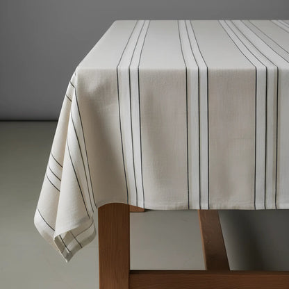 Bazar Bizar The Provence Bordsduk 150x250 cm, Natur/Svart/Vit