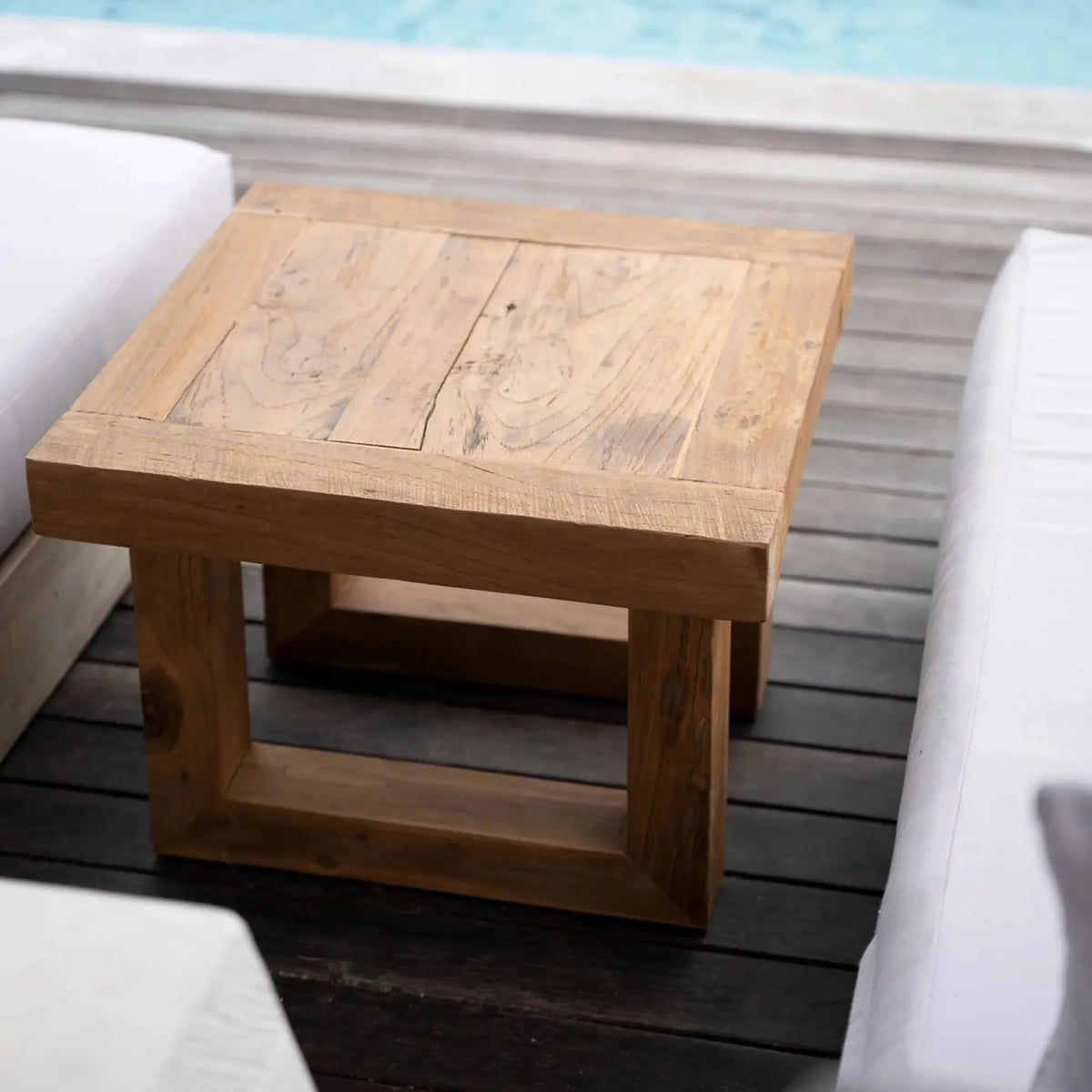 Bazar Bizar The Reclaimed Teak Sidobord, Natur