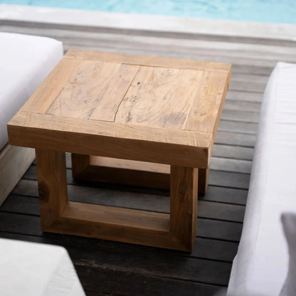 Bazar Bizar The Reclaimed Teak Sidobord, Natur
