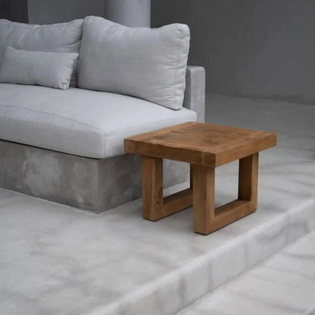 Bazar Bizar The Reclaimed Teak Sidobord, Natur