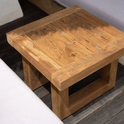 Bazar Bizar The Reclaimed Teak Sidobord, Natur