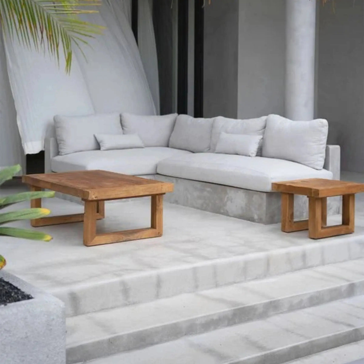 Bazar Bizar The Reclaimed Teak Sidobord, Natur