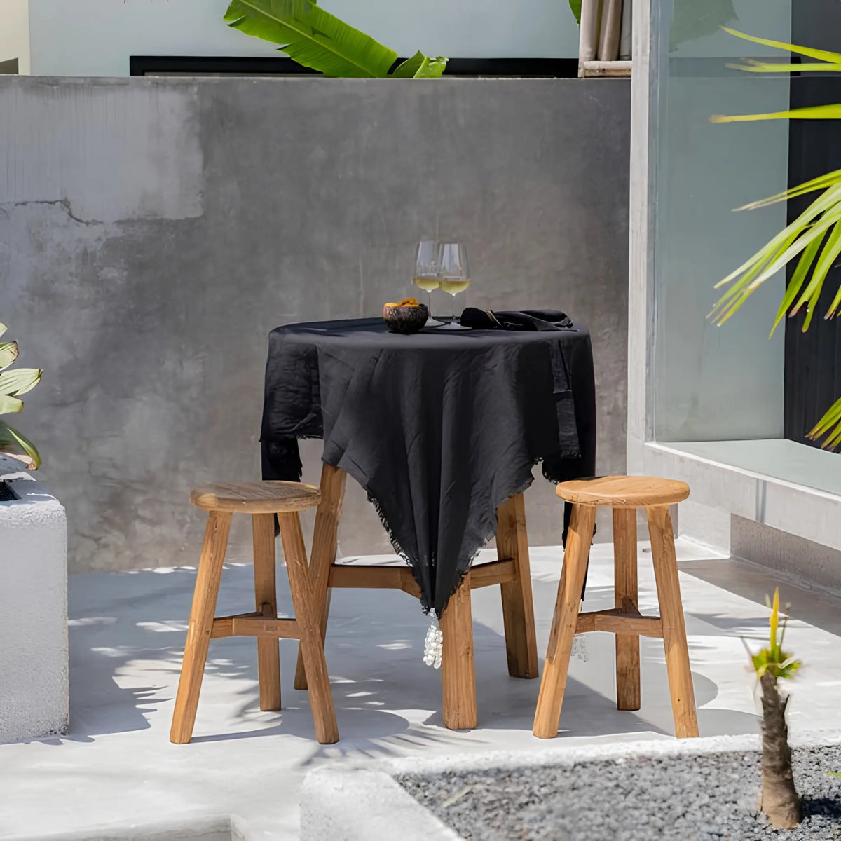 Bazar Bizar The Linen Bordsduk 150x250 cm, Svart