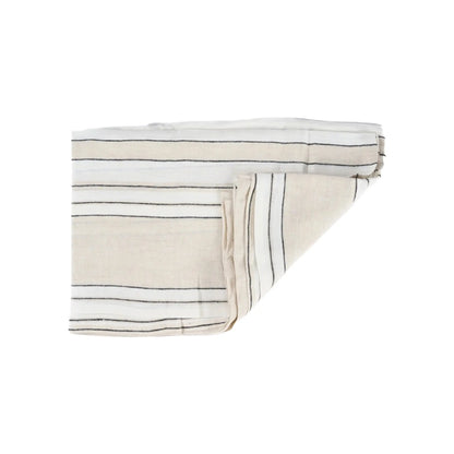 Bazar Bizar The Provence Bordsduk 150x300 cm, Natur/Svart/Vit