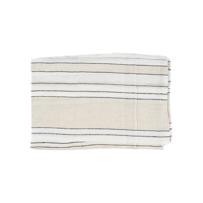 Bazar Bizar The Provence Bordsduk 150x300 cm, Natur/Svart/Vit