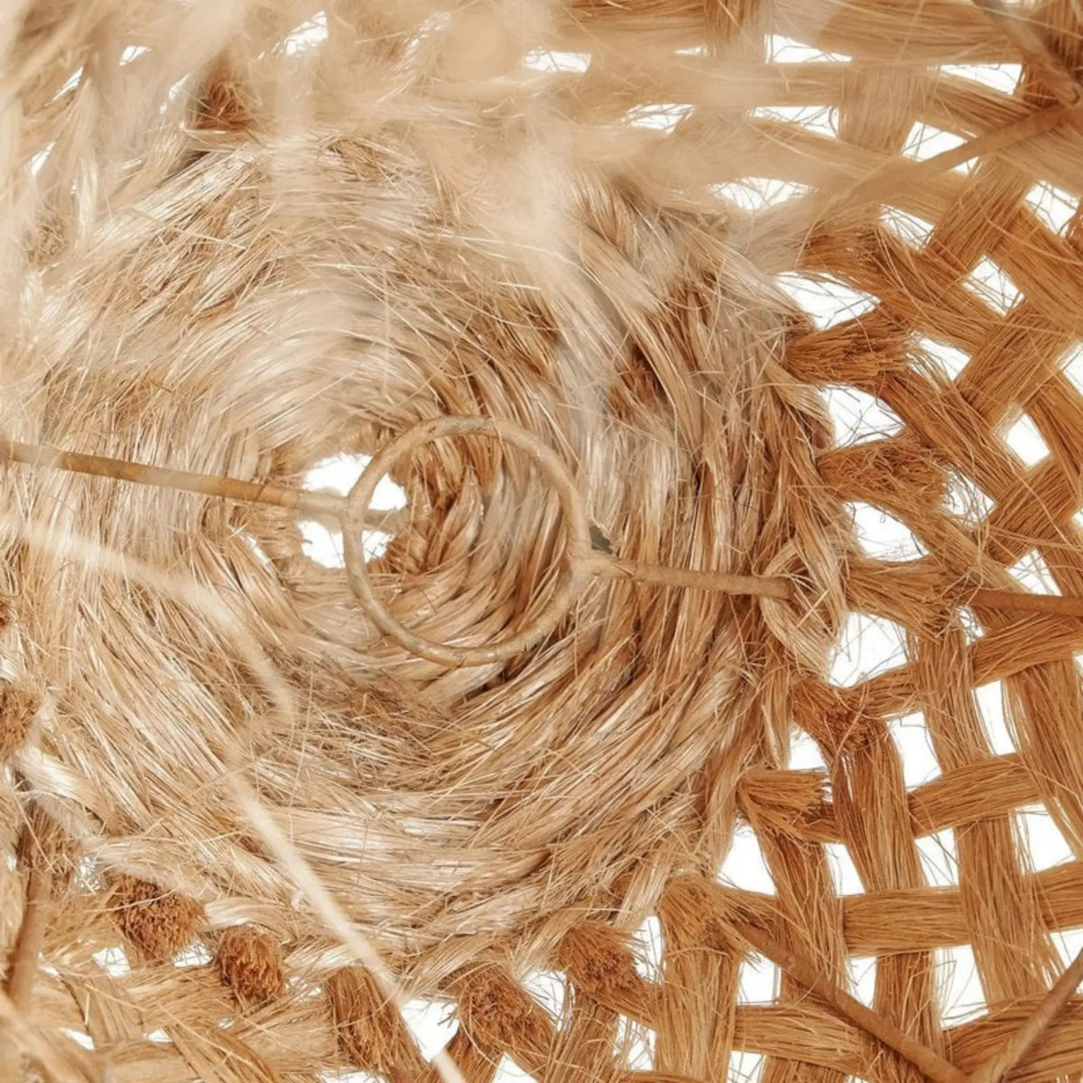 Bazar Bizar The Abaca Jelly Fish Taklampa S, Natur