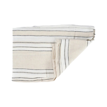 Bazar Bizar The Provence Bordsduk 150x250 cm, Natur/Svart/Vit