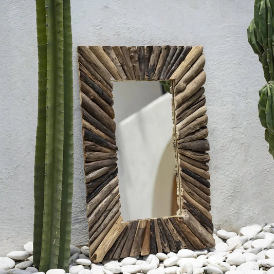 Bazar Bizar The Driftwood Framed Spegel M, Natur