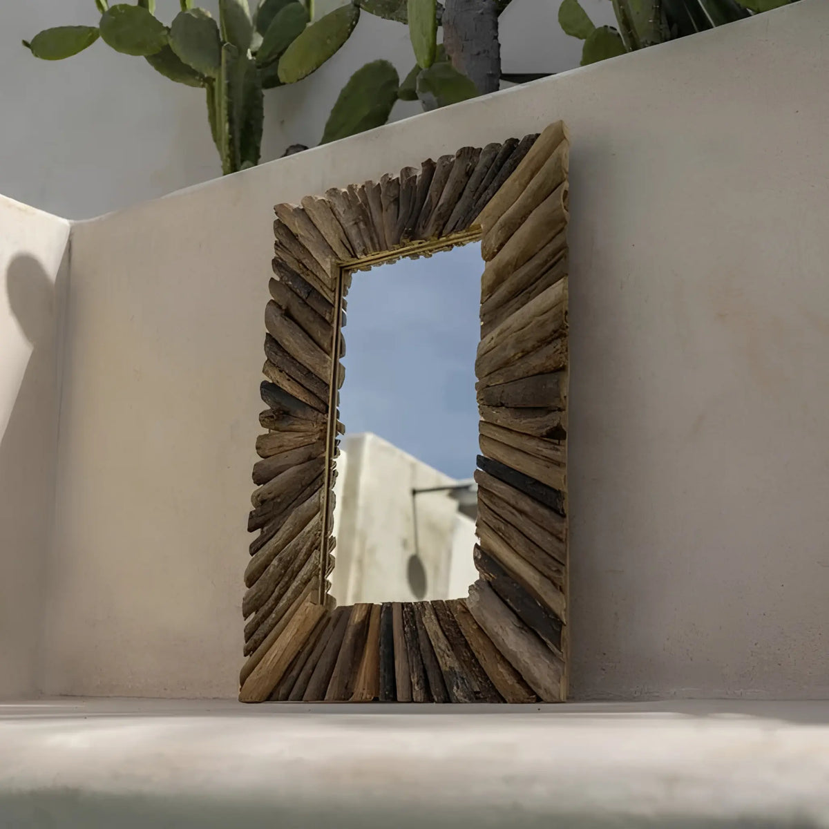 Bazar Bizar The Driftwood Framed Spegel M, Natur