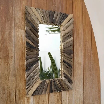 Bazar Bizar The Driftwood Framed Spegel M, Natur