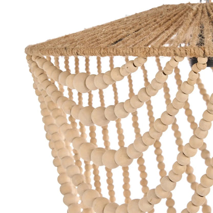 Bazar Bizar The Wooden Bead Ljuskrona L, Natur