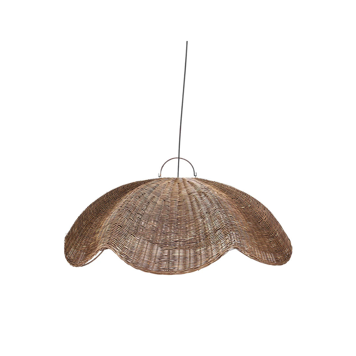 Bazar Bizar The Wave Taklampa L, Mörk valnöt
