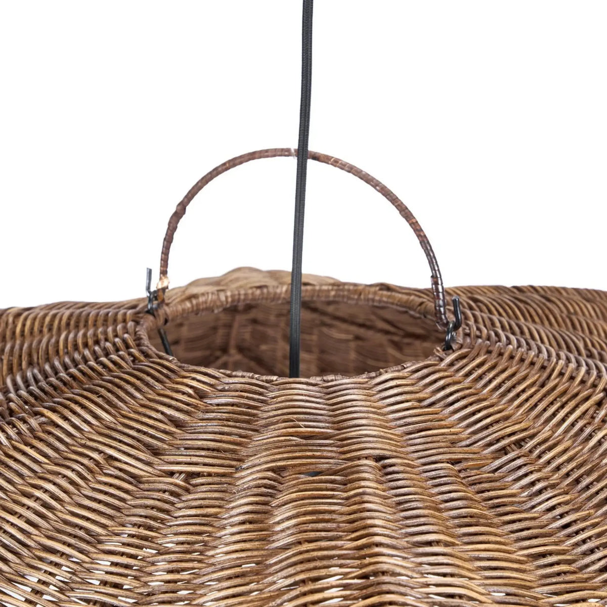 Bazar Bizar The Wave Taklampa L, Mörk valnöt