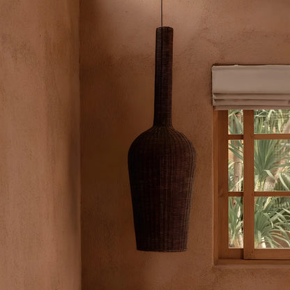 Bazar Bizar The Amphora Taklampa XXL, Mörk valnöt
