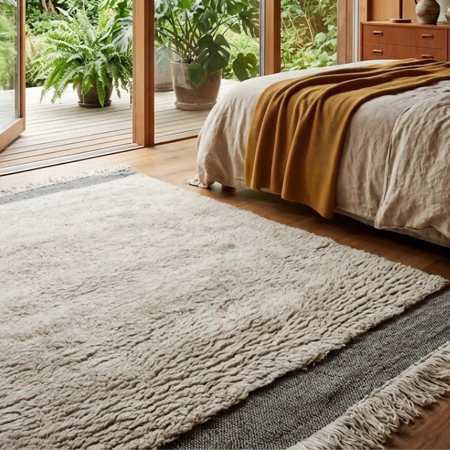Deco Nord Bucky Matta 170x240 cm, Ivory brown