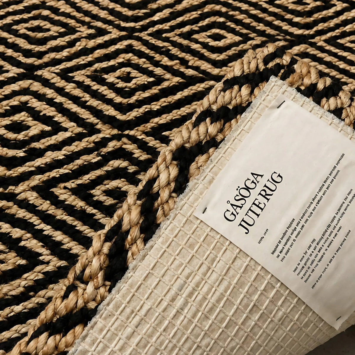 Deco Nord Gåsöga Dörrmatta 60x90 cm, Nature/Black beauty
