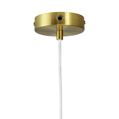 Dyberg Larsen ARP Taklampa Ø25 cm, Opal/Mässing