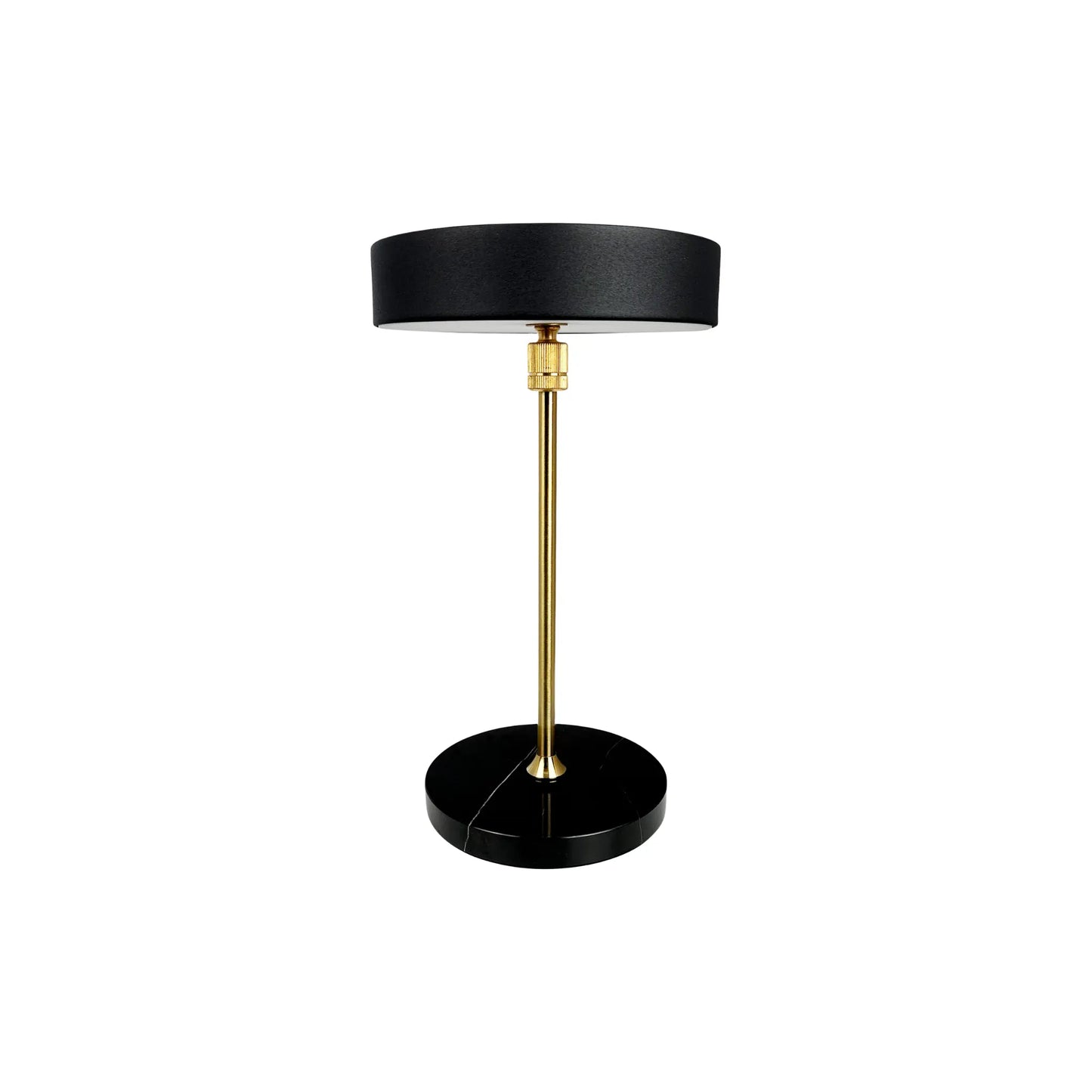 Dyberg Larsen Moonlight Bordslampa LED Laddningsbar, Svart/Mässing/Marmor