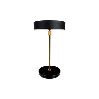 Dyberg Larsen Moonlight Bordslampa LED Laddningsbar, Svart/Mässing/Marmor