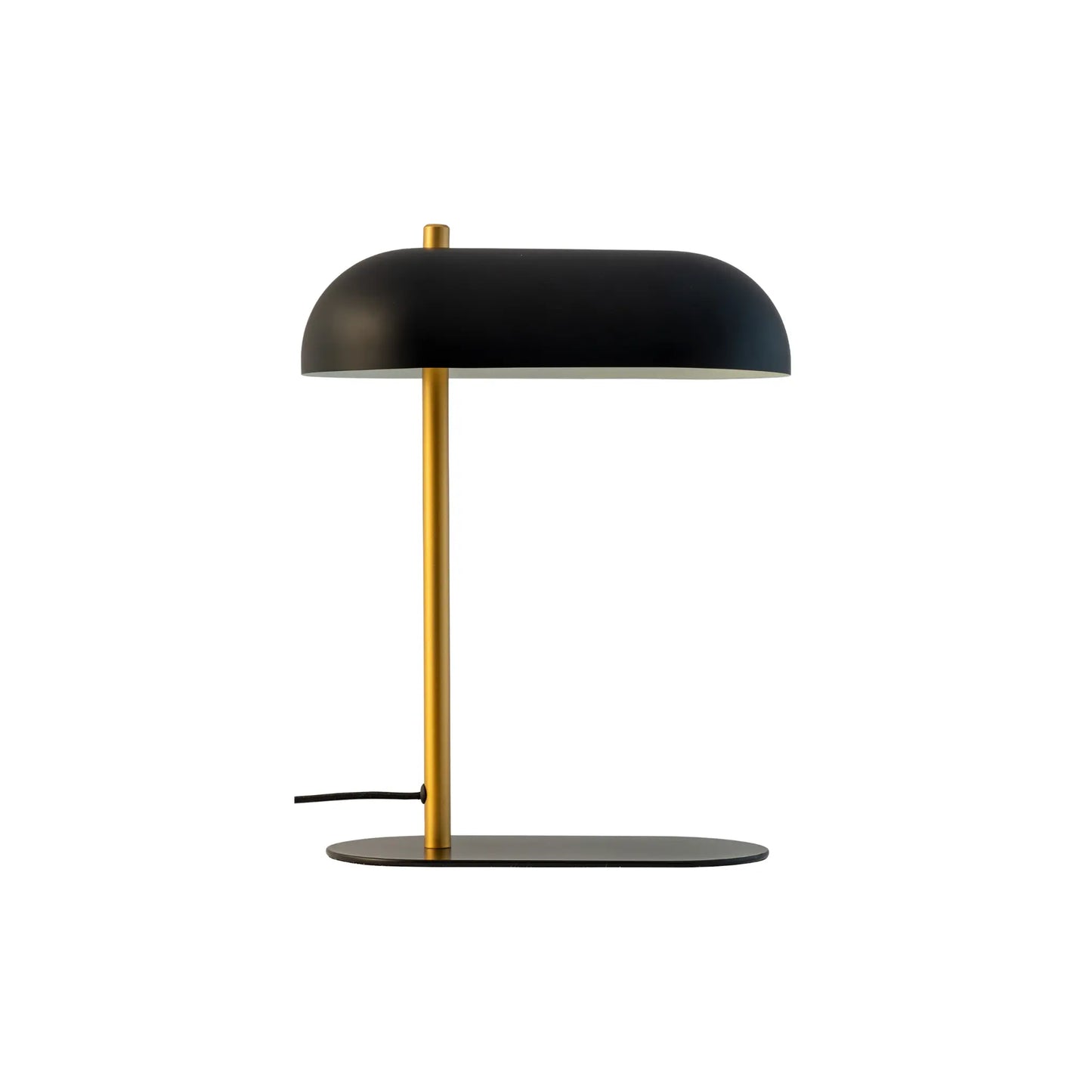 Dyberg Larsen Arch Bordslampa, Mattsvart/Matt Mässing