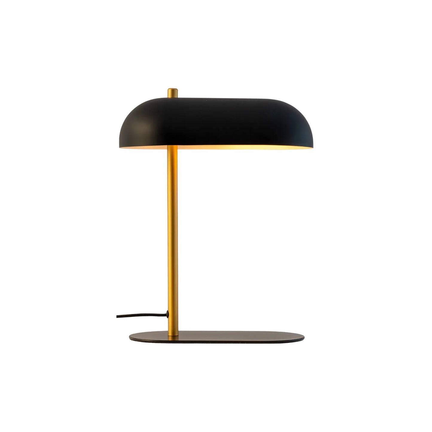 Dyberg Larsen Arch Bordslampa, Mattsvart/Matt Mässing