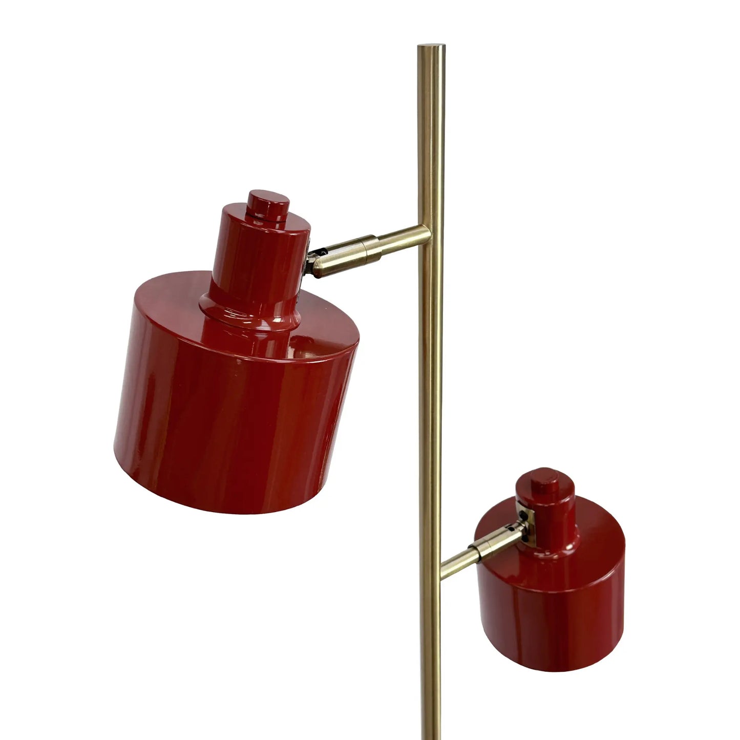 Dyberg Larsen Ocean Golvlampa, Mörkröd/Mässing