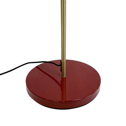 Dyberg Larsen Ocean Golvlampa, Mörkröd/Mässing