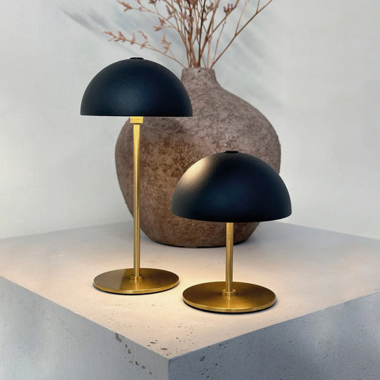 Dyberg Larsen Along Bordslampa 2-pack, Svart/Mässing