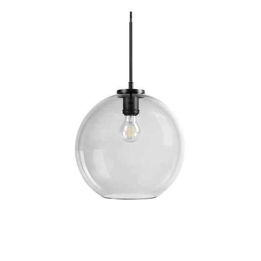 Dyberg Larsen Loop Taklampa Ø30 cm, Rökfärgad/Svart