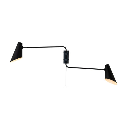 Dyberg Larsen Cale Vägglampa med 2 armar, Svart