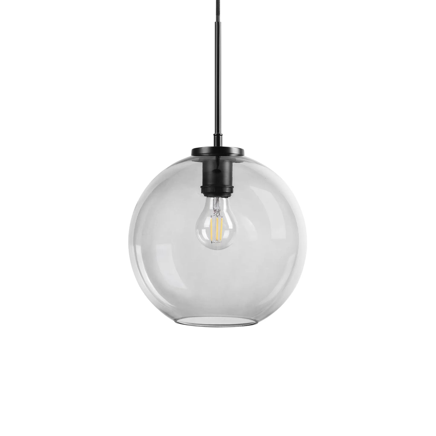 Dyberg Larsen Loop Taklampa Ø25 cm, Rökfärgad/Svart