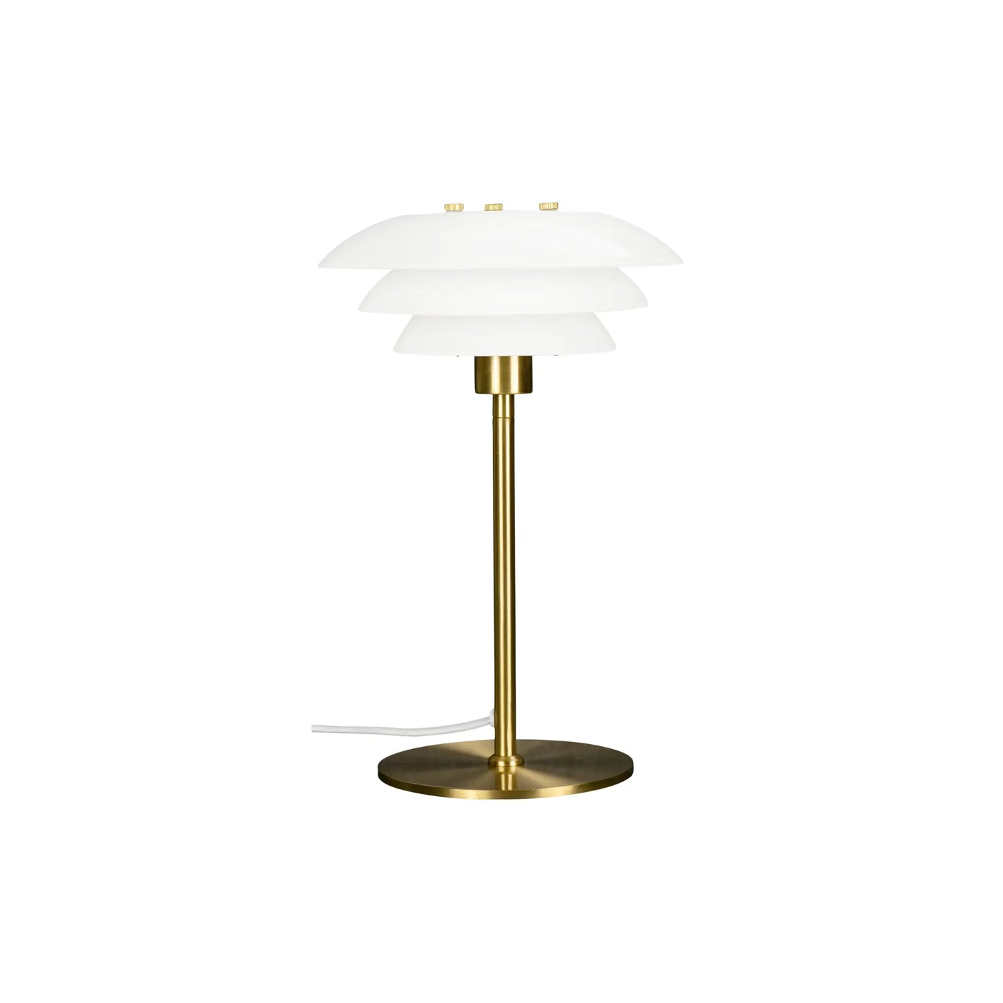Dyberg Larsen DL20 Bordslampa, Opal/Mässing