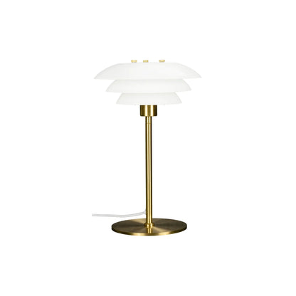 Dyberg Larsen DL20 Bordslampa, Opal/Mässing