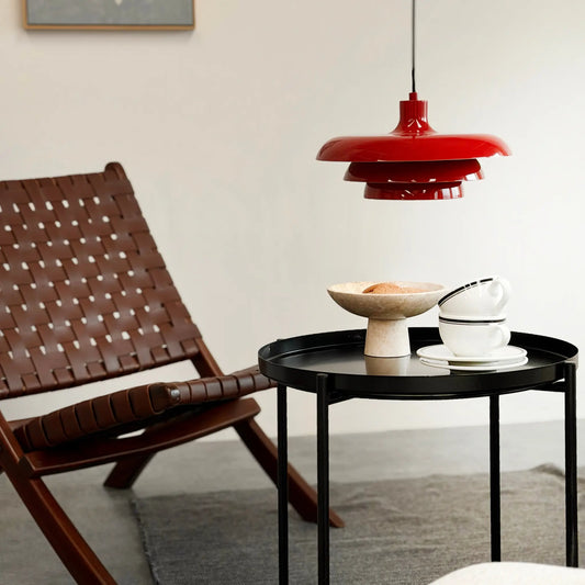 Dyberg Larsen Ava Taklampa Ø31 cm, Mörkröd