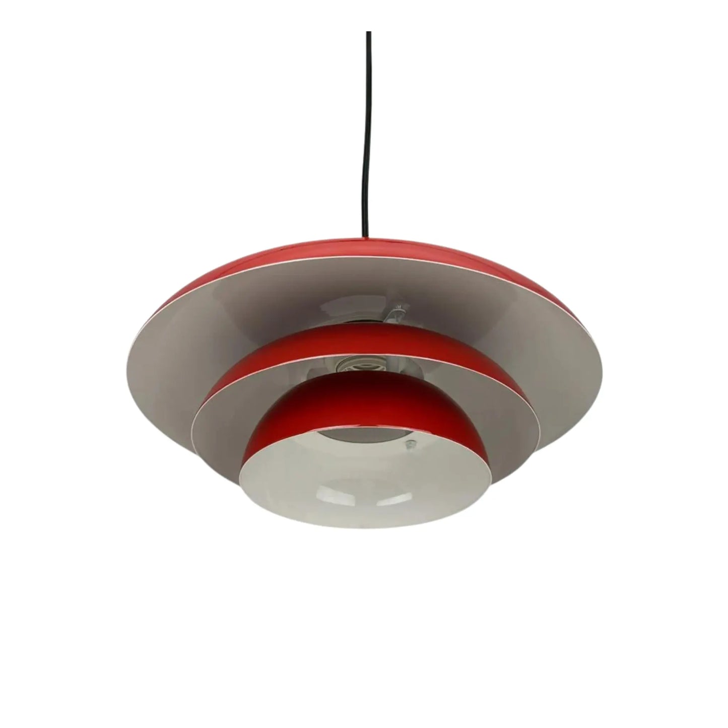 Dyberg Larsen Ava Taklampa Ø31 cm, Mörkröd