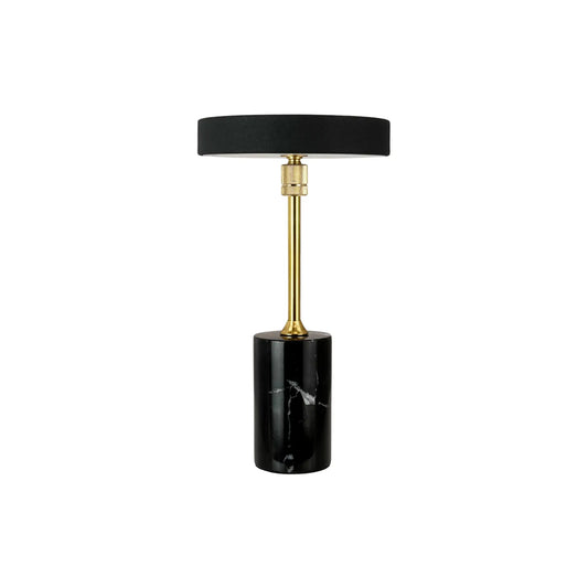 Dyberg Larsen Starlight Bordslampa LED Laddningsbar, Krom/Vit marmor