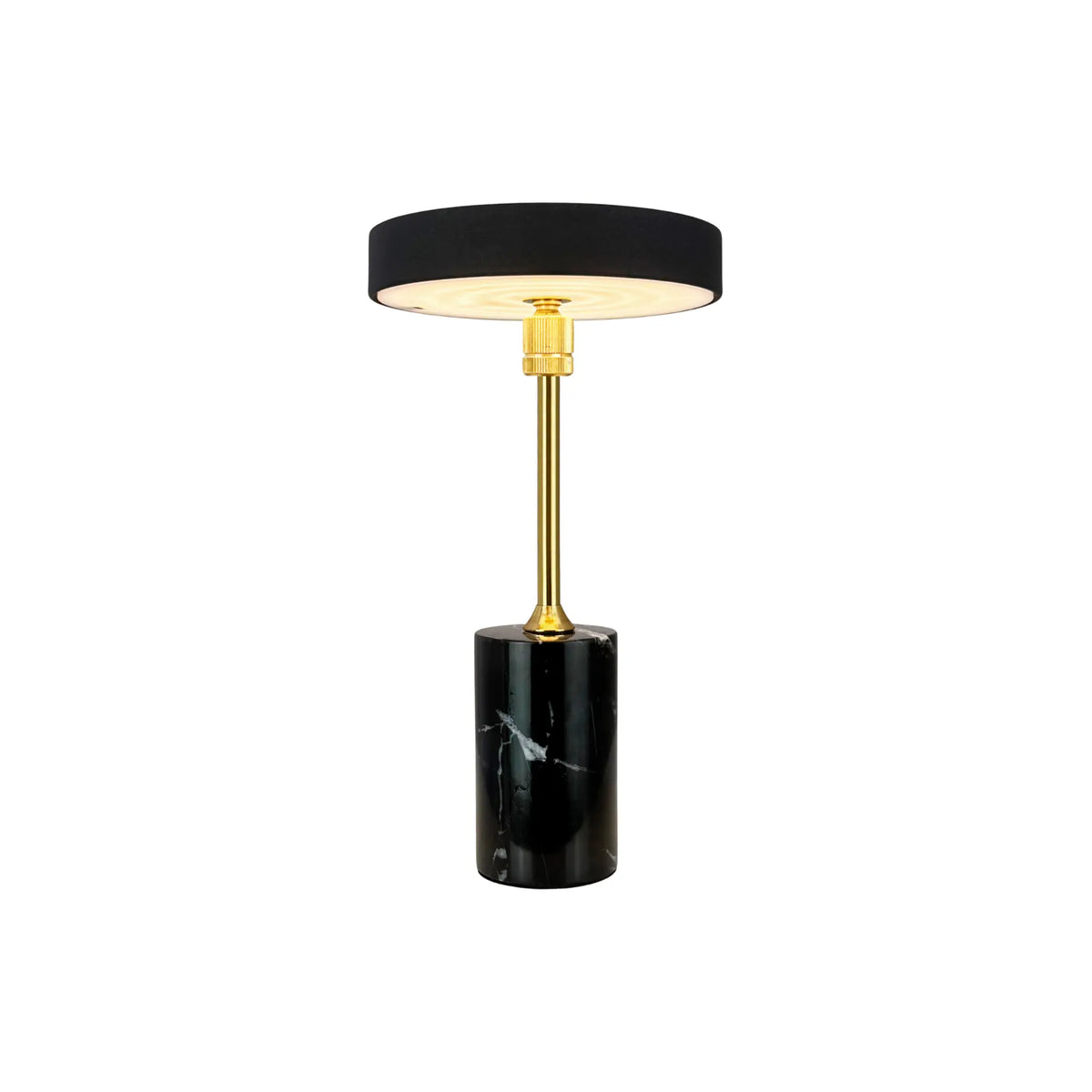 Dyberg Larsen Starlight Bordslampa LED Laddningsbar, Krom/Vit marmor
