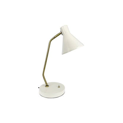 Dyberg Larsen Sleep Bordslampa, Blankvit/Antikmässing