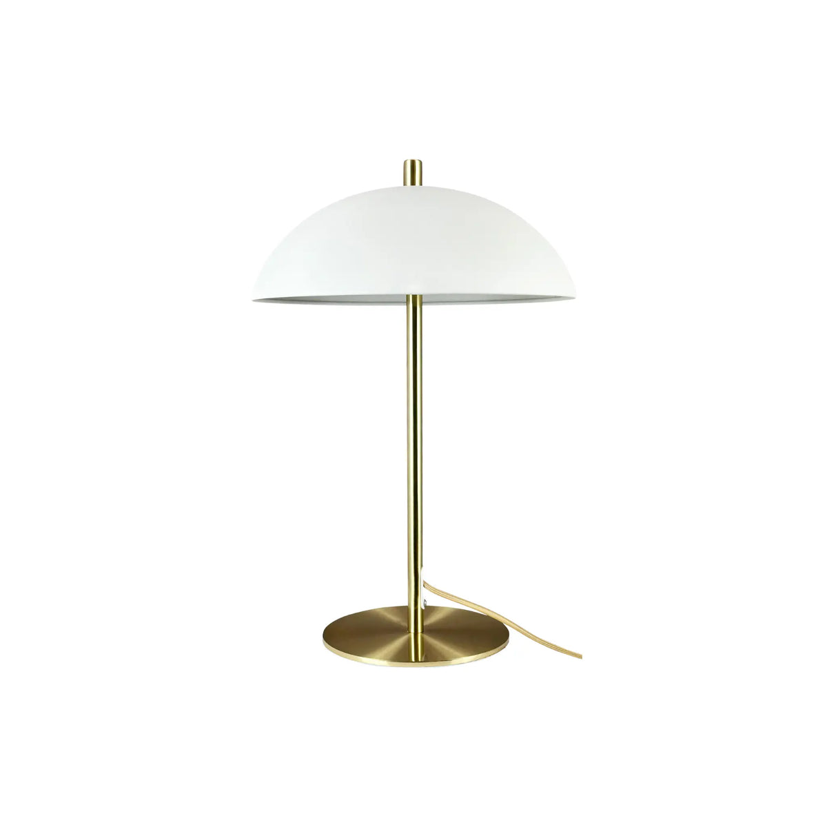 Dyberg Larsen Globus Bordslampa, Beige/Mässing