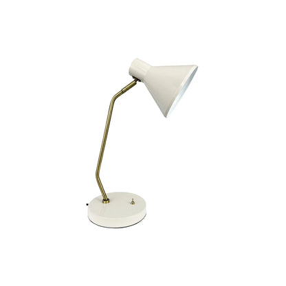 Dyberg Larsen Sleep Bordslampa, Blankvit/Antikmässing