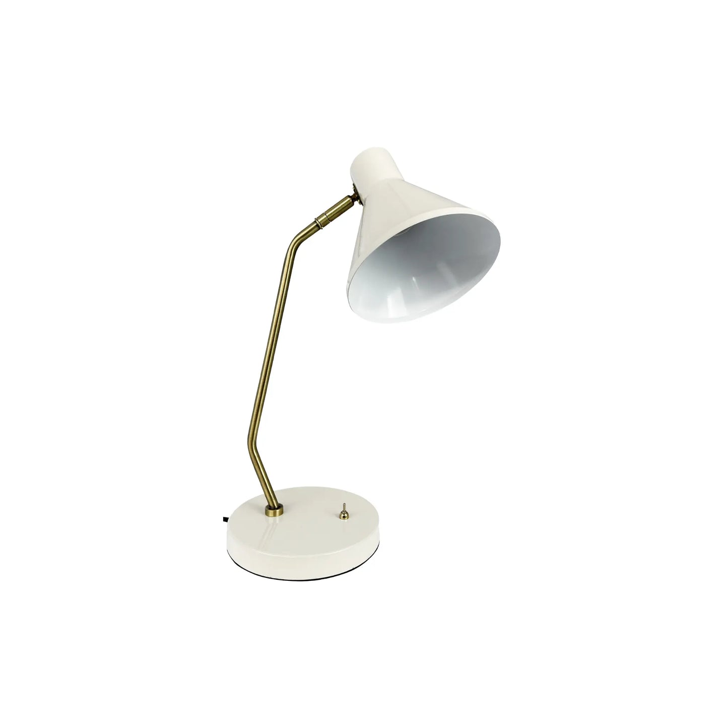 Dyberg Larsen Sleep Bordslampa, Blankvit/Antikmässing