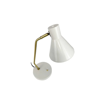 Dyberg Larsen Sleep Bordslampa, Blankvit/Antikmässing
