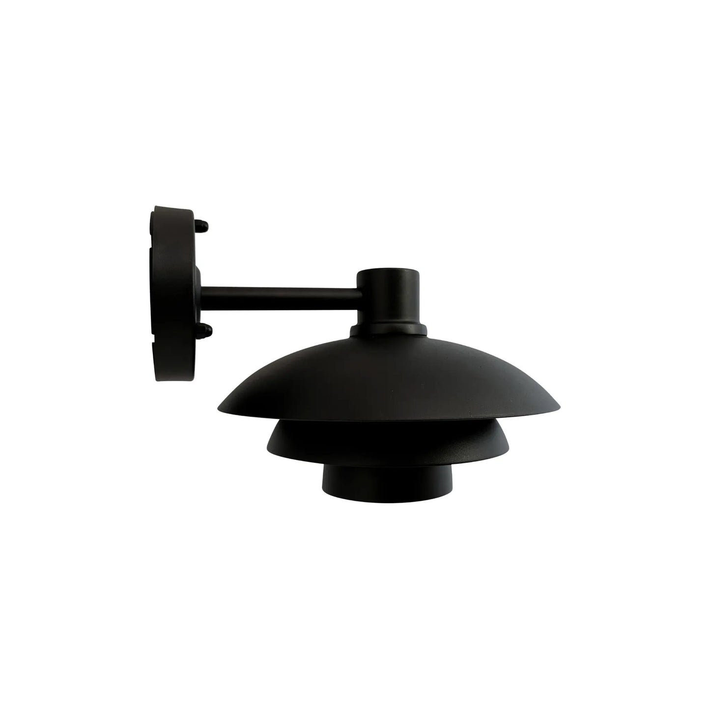 Dyberg Larsen Morph Utomhusvägglampa 24 cm, Svart