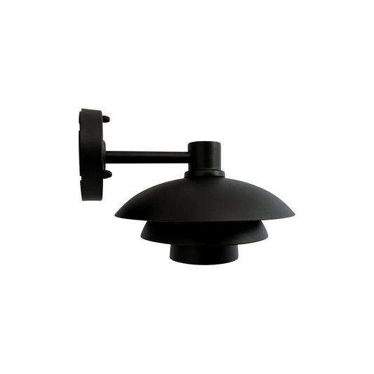 Dyberg Larsen Morph Utomhusvägglampa 24 cm, Svart