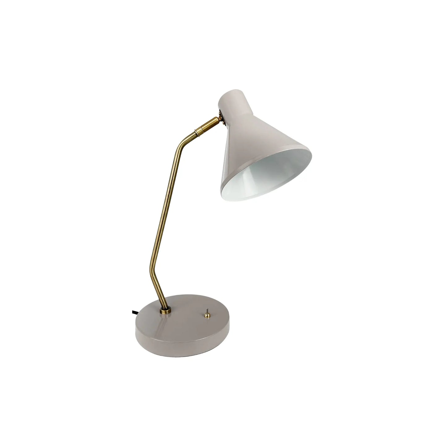 Dyberg Larsen Sleep Bordslampa, Blank beige/Antikmässing