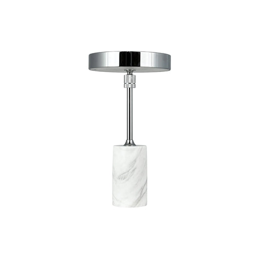 Dyberg Larsen Starlight Bordslampa LED Laddningsbar, Krom/Vit marmor